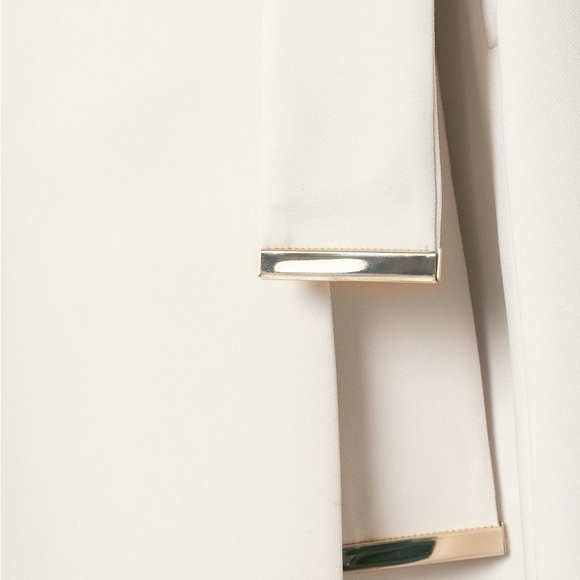 H&M Cream Knee-Length Coat Size 6 - Picture 2 of 11